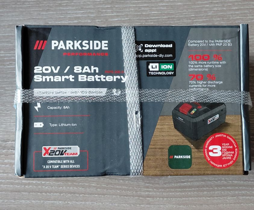 Батерия Parkside® Performance 20V Smart PAPS 208 A1, 8Ah