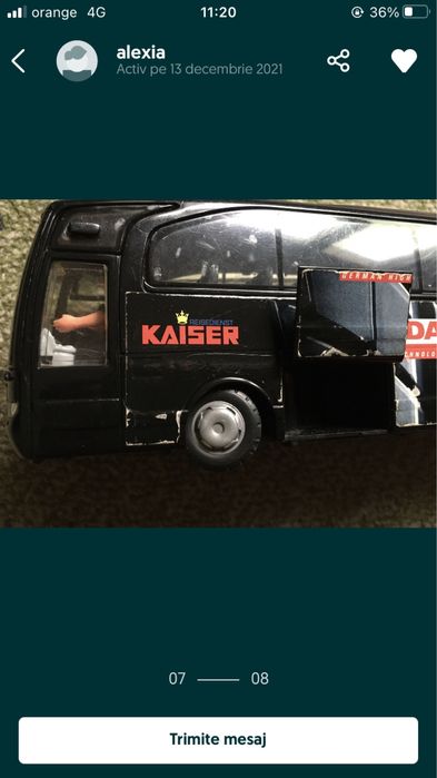 Masinuta-autocar colectie Mercedes Benz