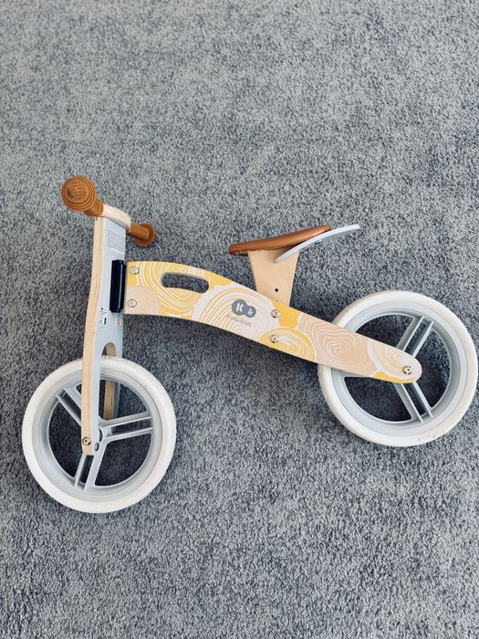 Kinderkraft, Дървено колело за баланс Runner, жълто