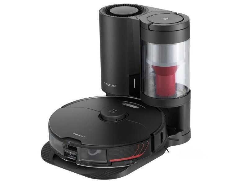 Робот Прахосмукачка с Моп Roborock S7 MaxV Plus, 5100 Pa, Черен