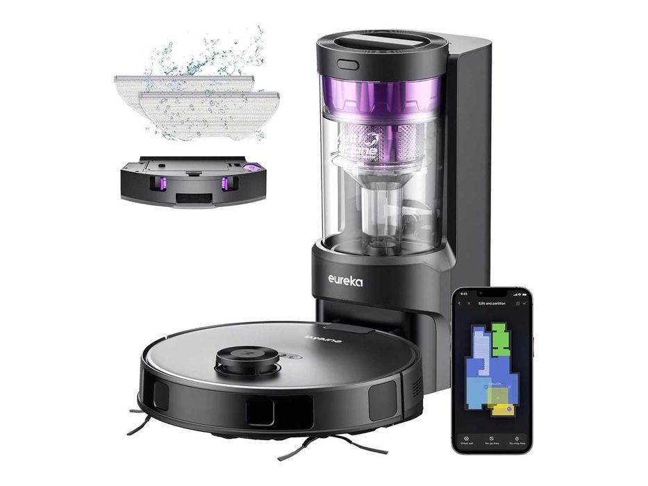 Прахосмукачка робот Eureka E10s (Черен) 4000Pa