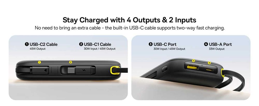 Baseus EnerFill FC31 Power Bank 10000mAh 45W