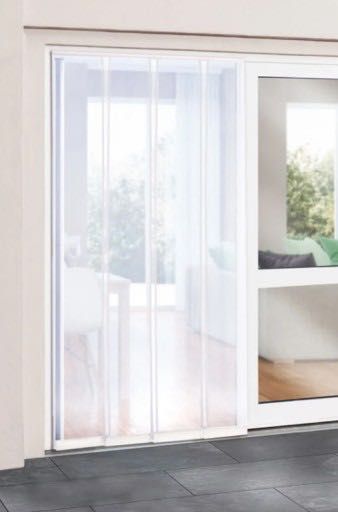 Plasă de țânțari pentru ușă cu cadru alb 220X100cm