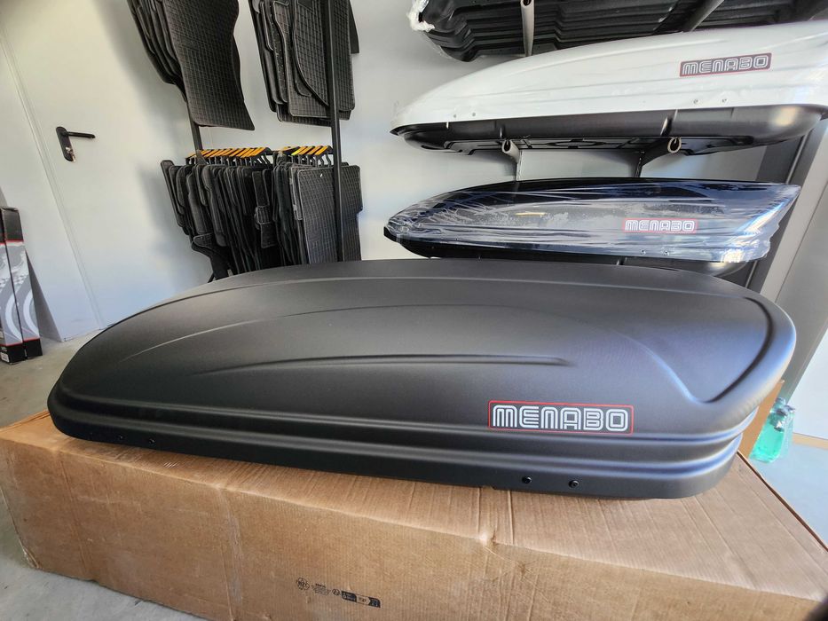 Багажник тип Автобокс Кутия Menabo Marathon 400L черен 165/79/37см