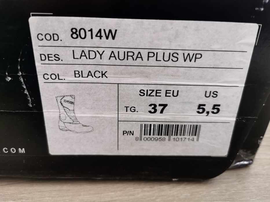 Ghete moto dama TCX Lady Aura, nr 37, noi