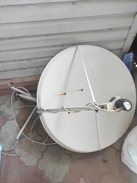Спутниковая тарелка мини 1 метр, ресивер.