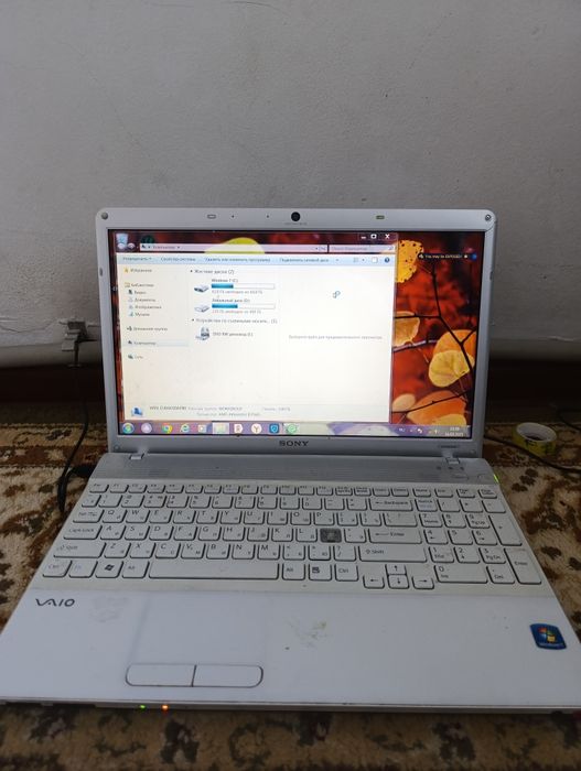 ноутбук в рабочем состоянии