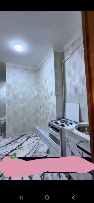 3 хоналик килинган квартира 1 кават 6 микр