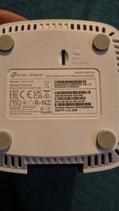 TP-LINK NX510v 5G AX3000 Wi-Fi