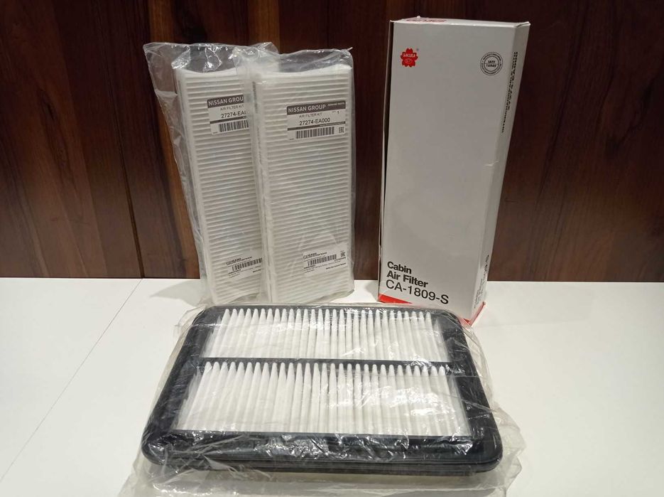 Воздушный & салонный фильтр на Nissan Navara