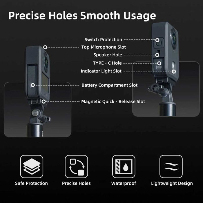 Husa de protectie din silicon pentru camera de actiune DJI Osmo 360