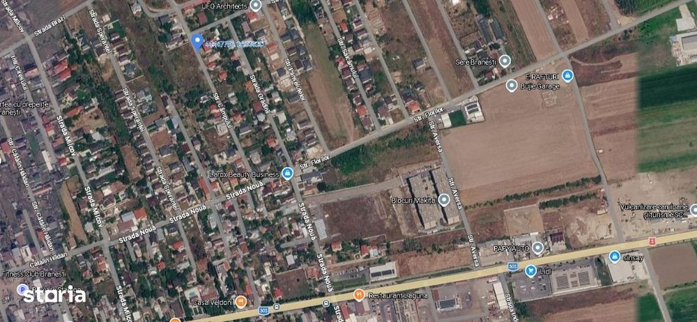 Teren intravilan 1.924 mp Brănești, Str. Câmpului