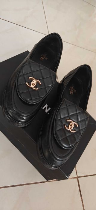 Chanel loafers лофърс мокасини обувки