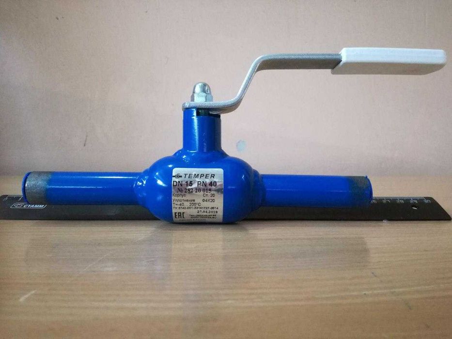 Кран шаровый приварной DN15 PN40 - DN200 PN25 Temper (Россия)
