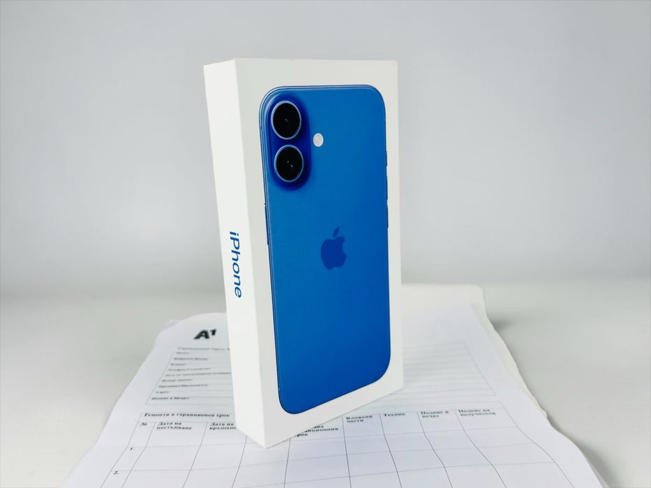 НОВ! Apple iPhone 16 128GB Ultramarine 2г. Гаранция!