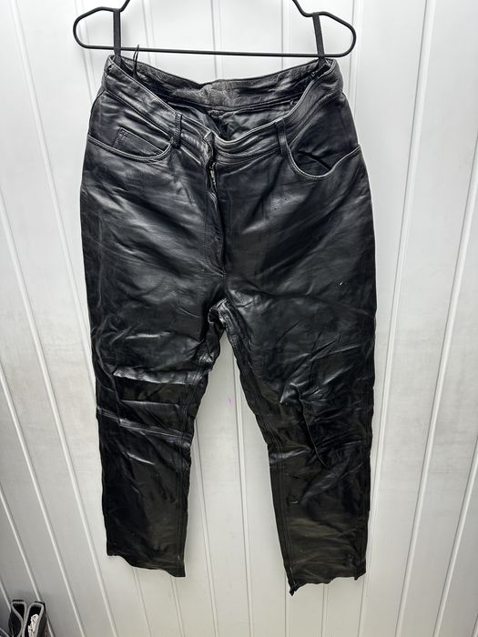 Pantalomi moto de piele marimea 42 retro chopper
