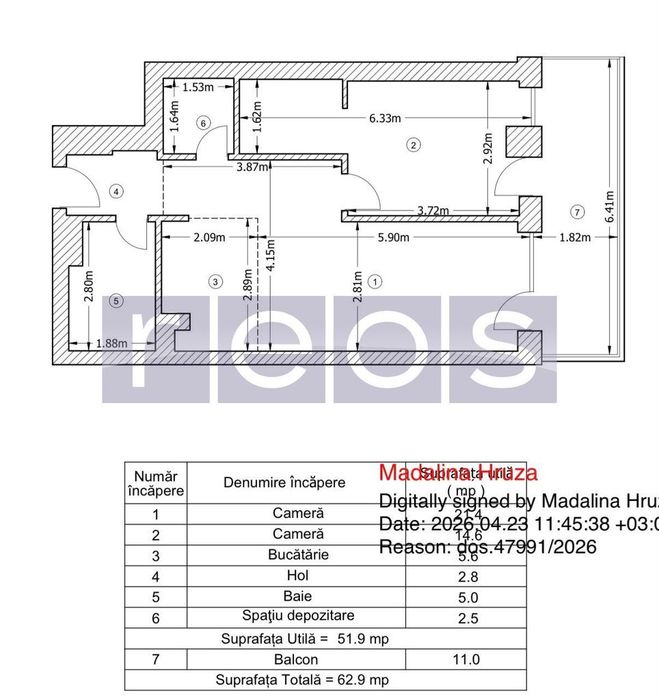 Vanzare 2 Camere Premium | Straulesti | 52 Mp | Terasa 11Mp | Bloc Nou