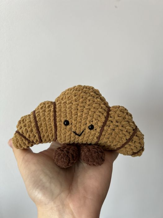 Croissant jellycat crosetat manual amigurumi - cadou handmade