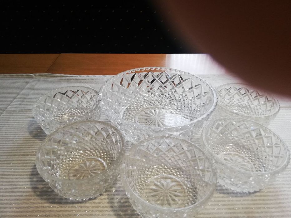 Комплект кристални купи