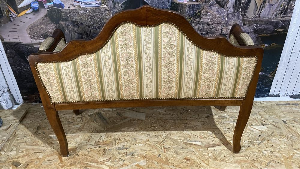 Canapea Banca Vintage Lemn Masiv Sculpturi