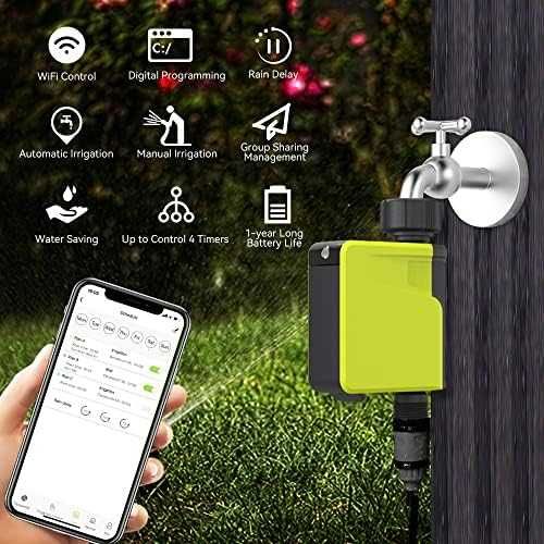 Shrivee WiFi контролер за поливане с 1 зона 2.4GHz