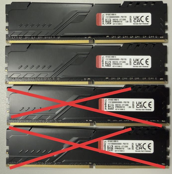 Kit Memorie RAM Kingston FURY Beast 32GB (2 x 16GB) DDR4 3600MHz CL18