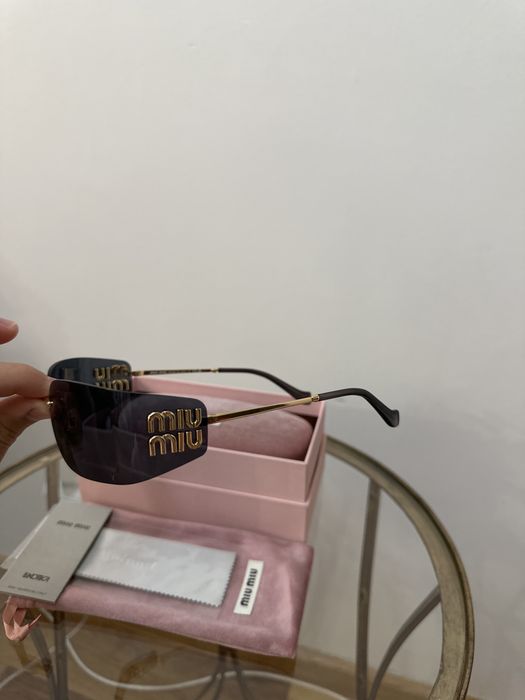 Ochelari noi miu miu , cu lentila negra , simplii si la moda