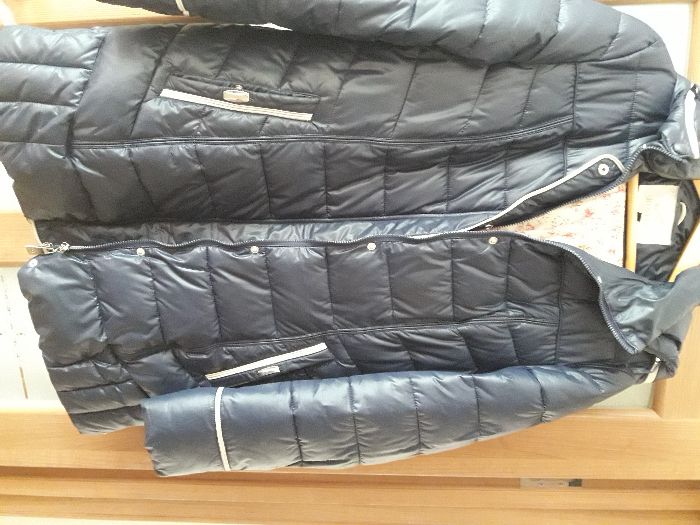 куртка осенне-зимняя бу темно синяя р48-50 в отлич состоянии Караганда