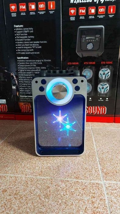 Колона за музика Тонколона за музика преносима LED 3D ефекти, дистанци