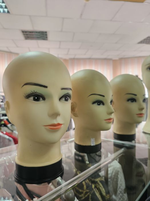 Манекен головы из плотного силикона