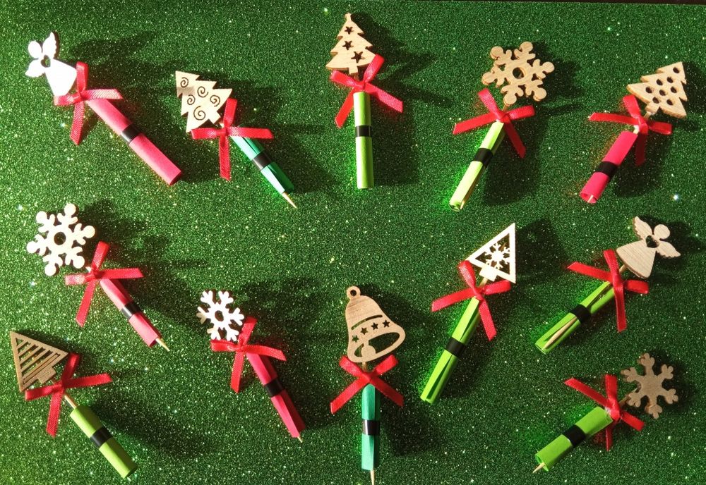 Ръчно изработени коледни и новогодишни късмети