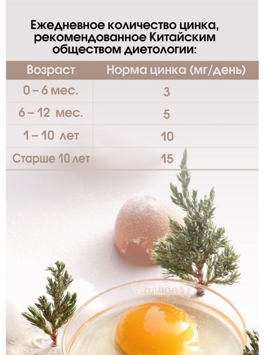 Капсулы с цинком Тяньши