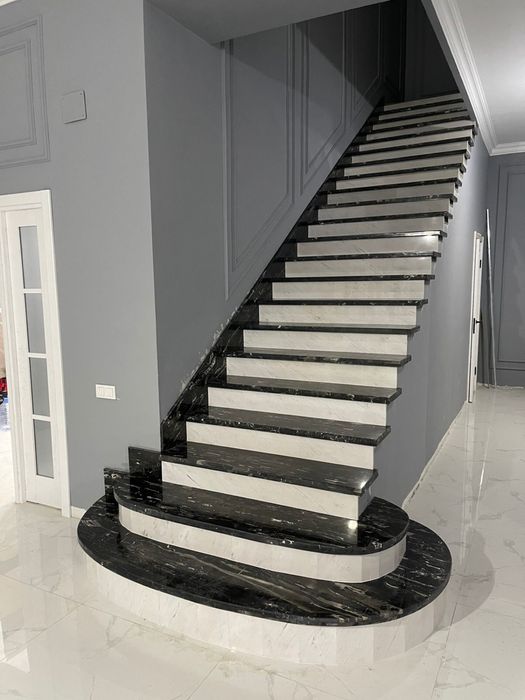 Лестница фасад площадка перила Ускаман