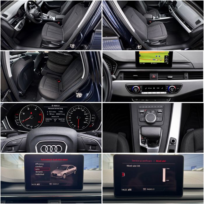 AUDI A4 2018 AUTOMAT 2.0 TDI EURO 6‼️Bi-Xenon LED CLIMA 3-ZONE Keyless Padele Navigatie‼️Impecabil