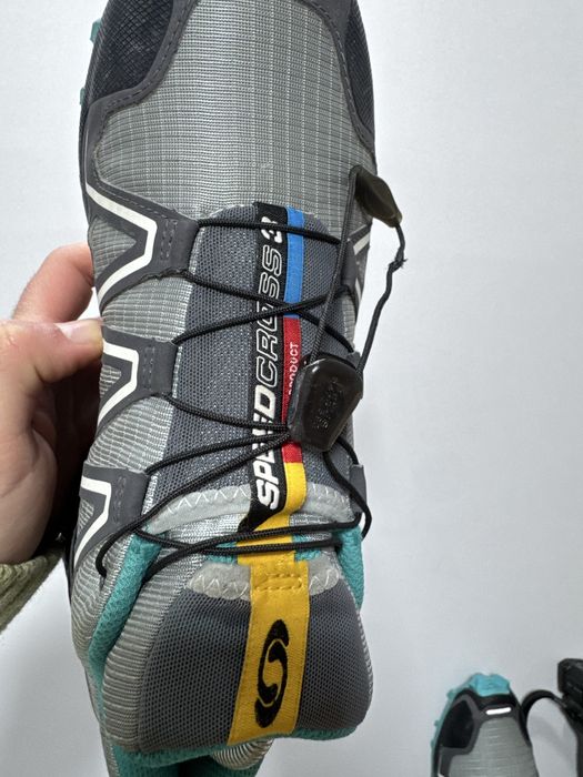 Salomon speedcross 3 hiking trekking mountain outdoor grey & blue
