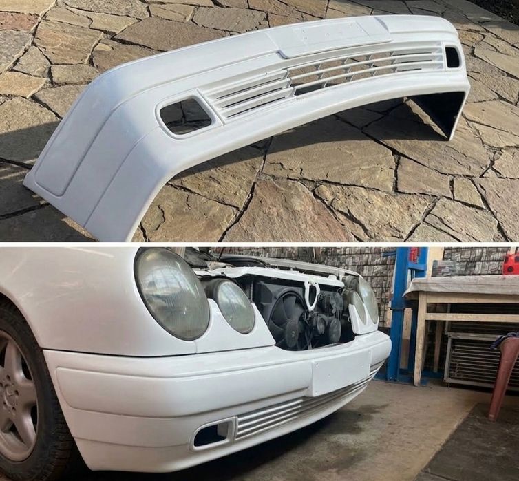 Передний Сток бампер Мерседес w124 Копия