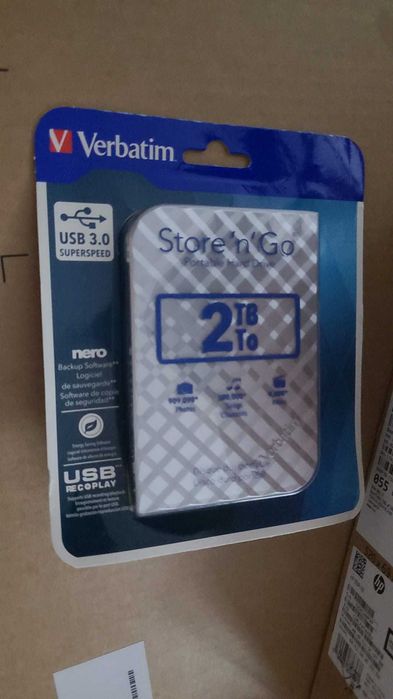 Hard Disk Extern Verbatim Store 'n' Go de 2TB - Nou, Sigilat
