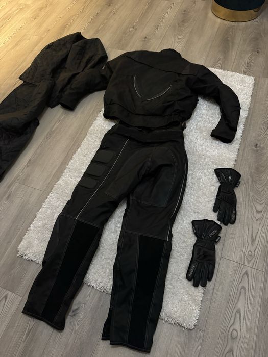 Costum moto 3m NOU cu captuseala si manusi piele