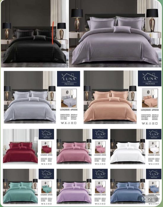 Lenjerii damasc 6 piese