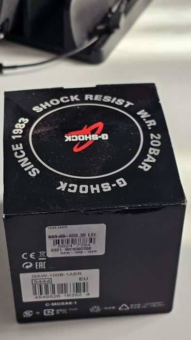 Ceas Solar Radio Casio G-Shock Original GAW-100B-1AER