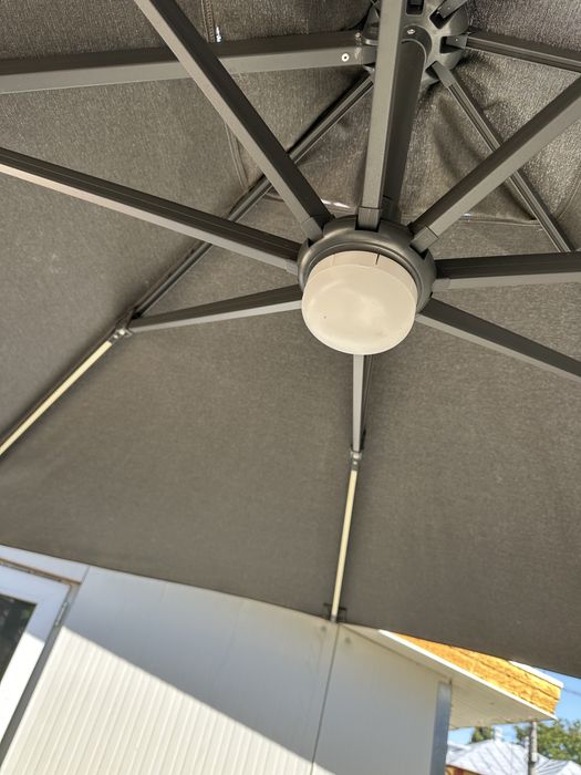 Umbrela gradina/terasa 300 x 300 cm cu rotire 360 grade si inclinare