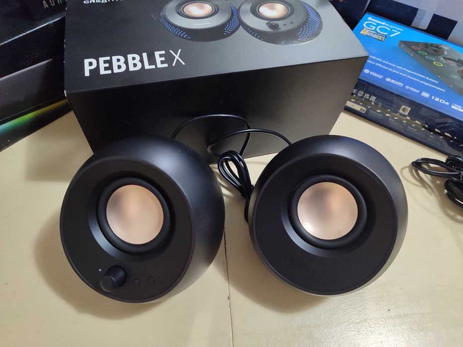 Creative Pebble X 2.0 USB-C, RGB осветление, Bluetooth 5.3, USB аудио/