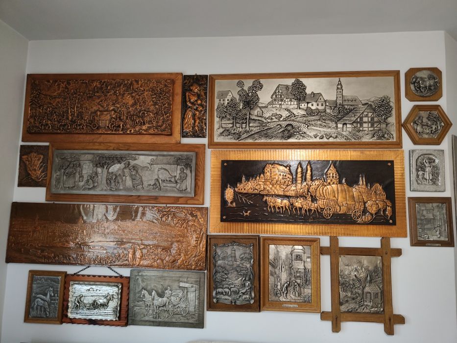 Lot 17 tablouri cupru și zinc doar 3500 de lei