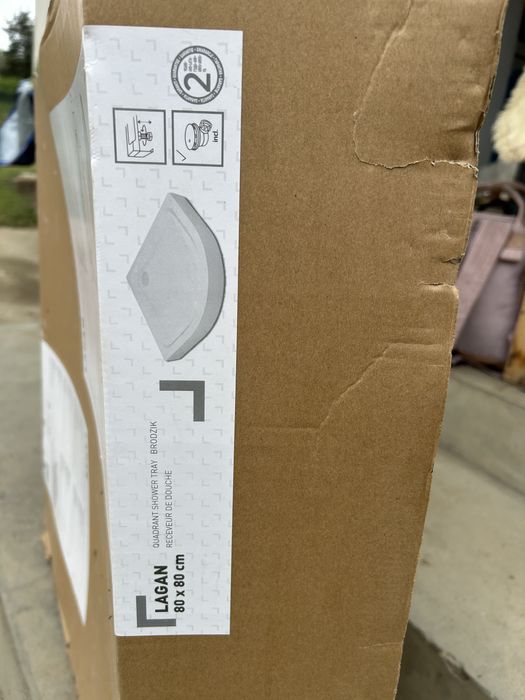 Cadita dus semirotunda 80x80x15