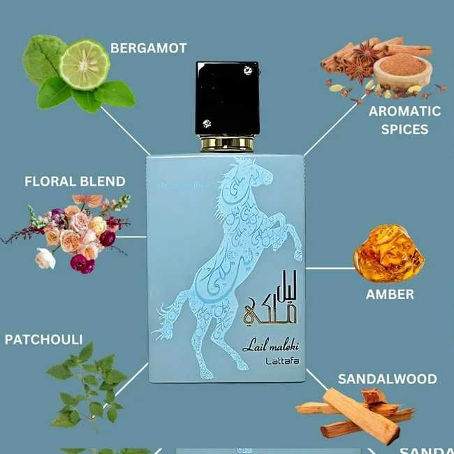 Унисекс парфюм Lattafa Lail Maleki Moroccan Blue, 100 мл
