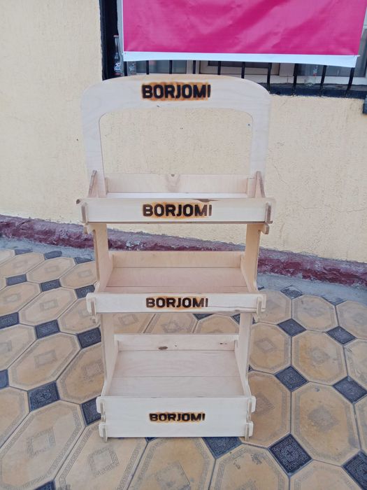 Полка для Боржоми материал дерево качественный