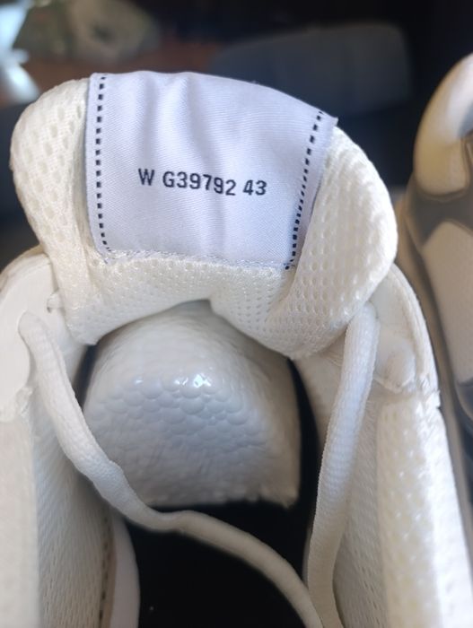 Chanel CC Logo Metallic Trainer White Silver