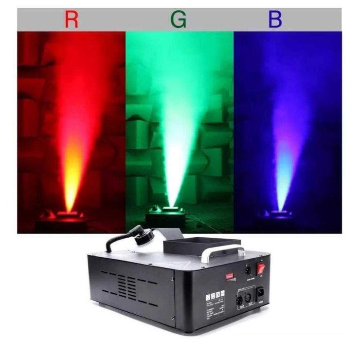 Aparat fum vertical 1500 W DF-1500A 24xLED telecomanda Control DMX