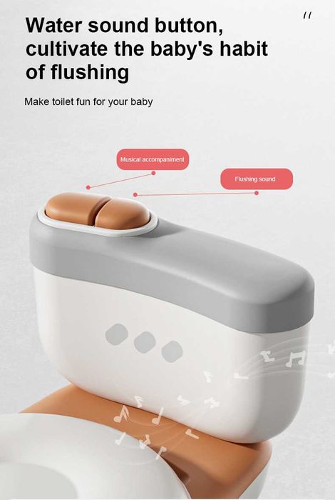 Реалистична Детска Тоалетна/Гърне Със ЗВУК - PoopY