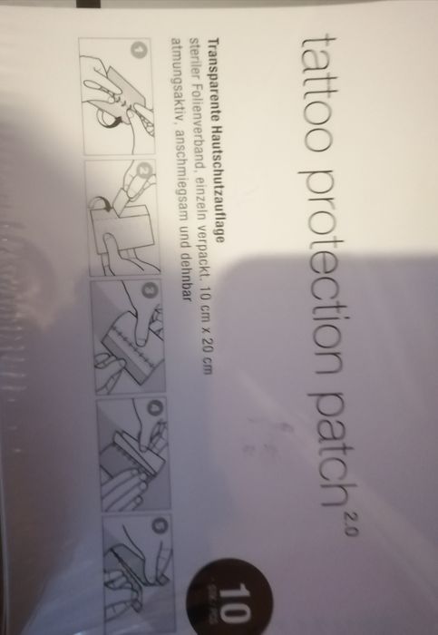 Tattoo med лепенки, мастило за татуировки